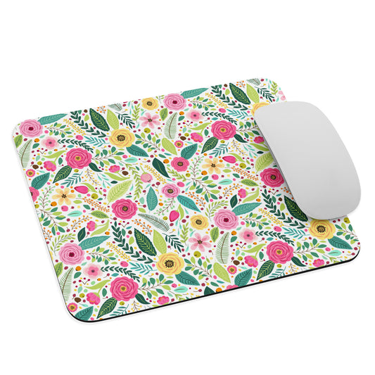 COLOR POP FLORAL MOUSE PAD
