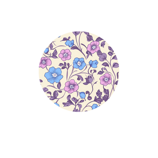 LAVENDER FLORAL COASTER