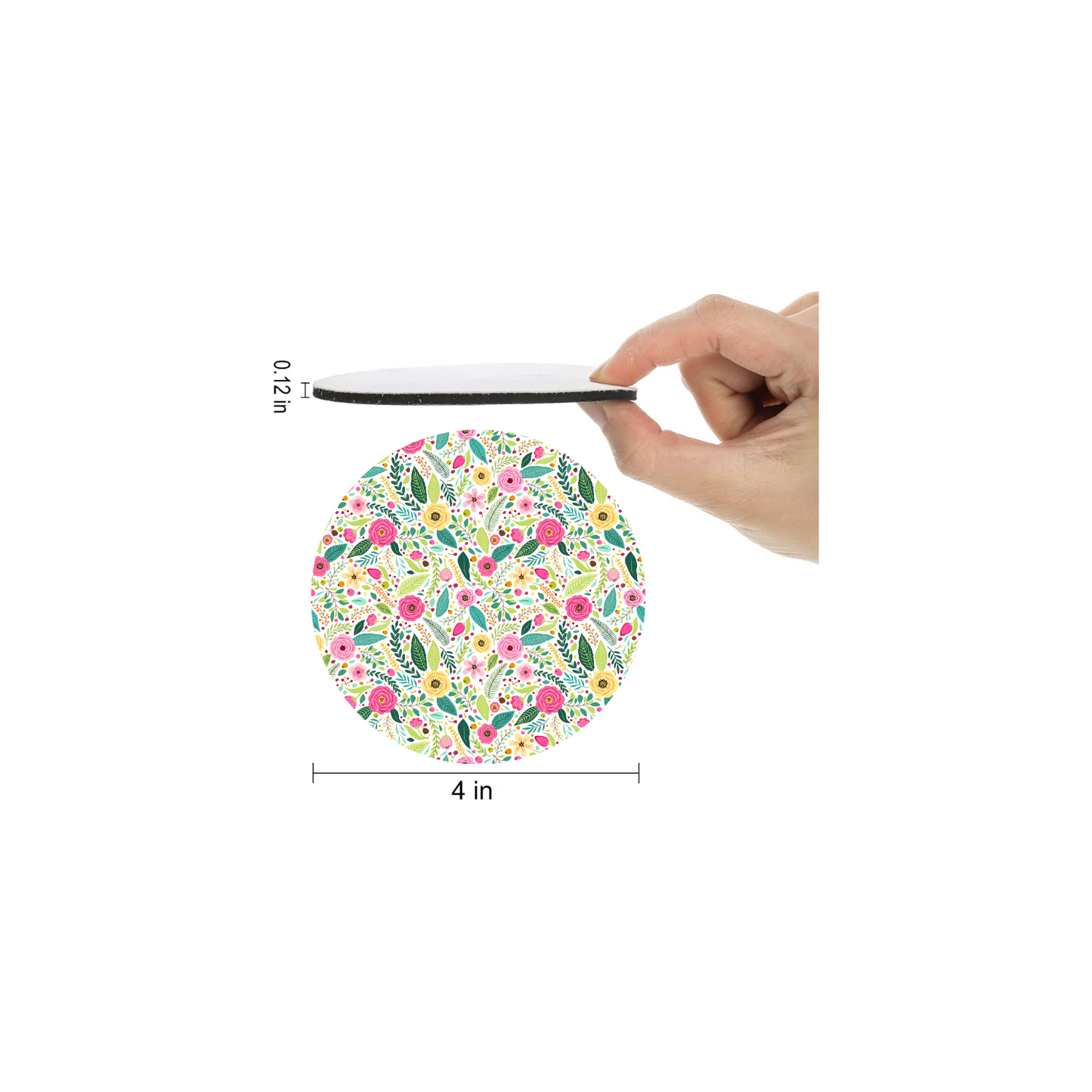 COLOR POP FLORAL COASTER
