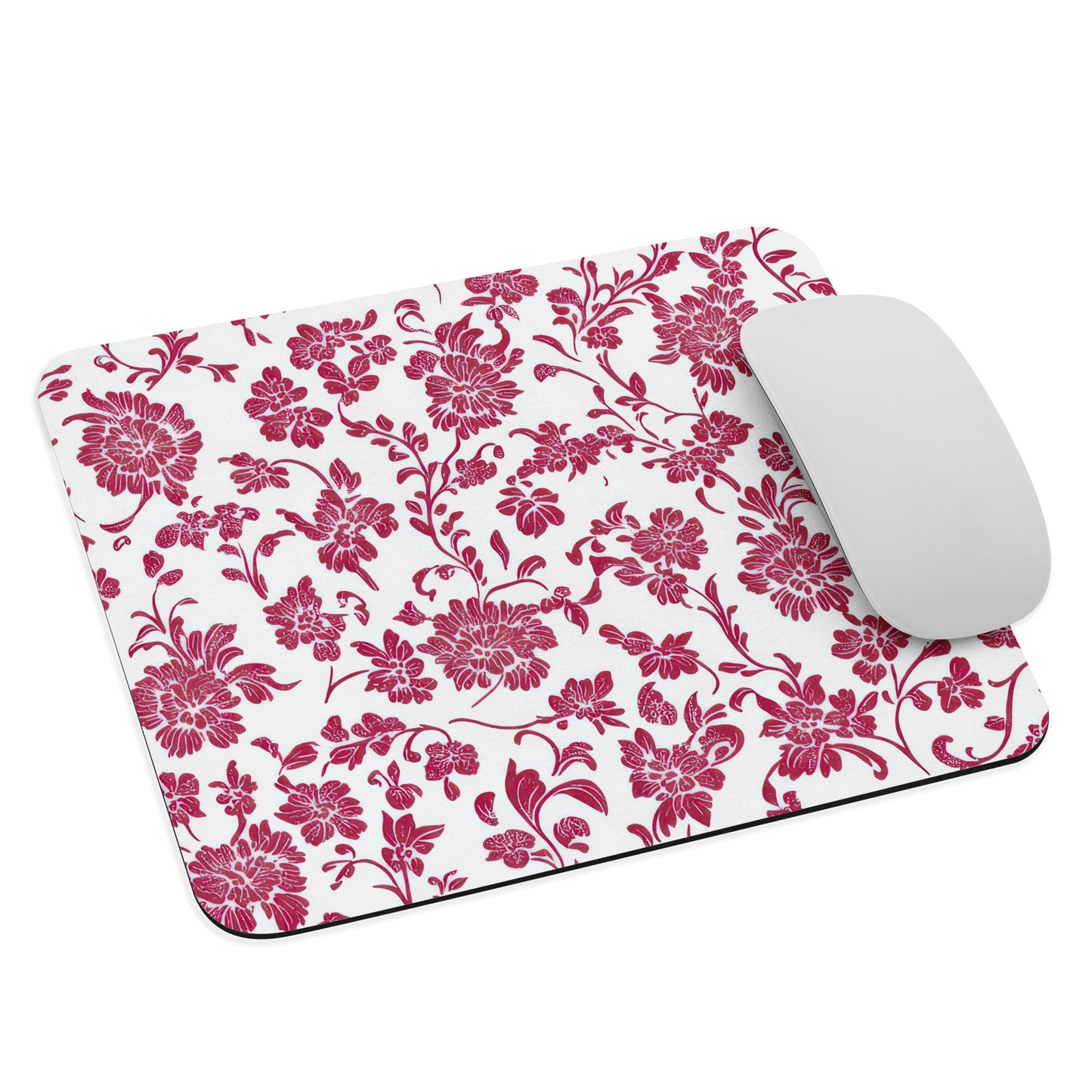 PINK BERRY FLORAL MOUSEPAD