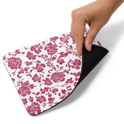 PINK BERRY FLORAL MOUSEPAD